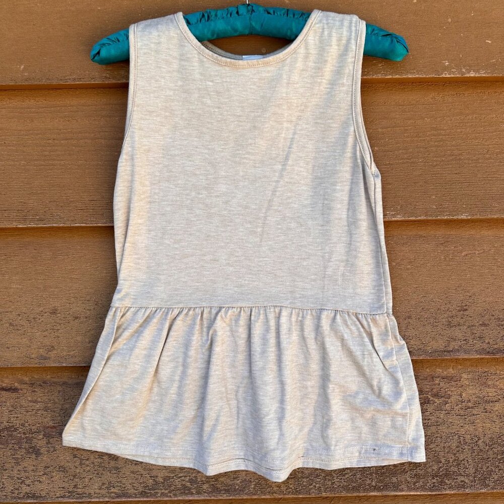 Just Kids USA Girls Peplum Tank Top 78% Polyester 15% Rayon 4% Spandex L Size 12